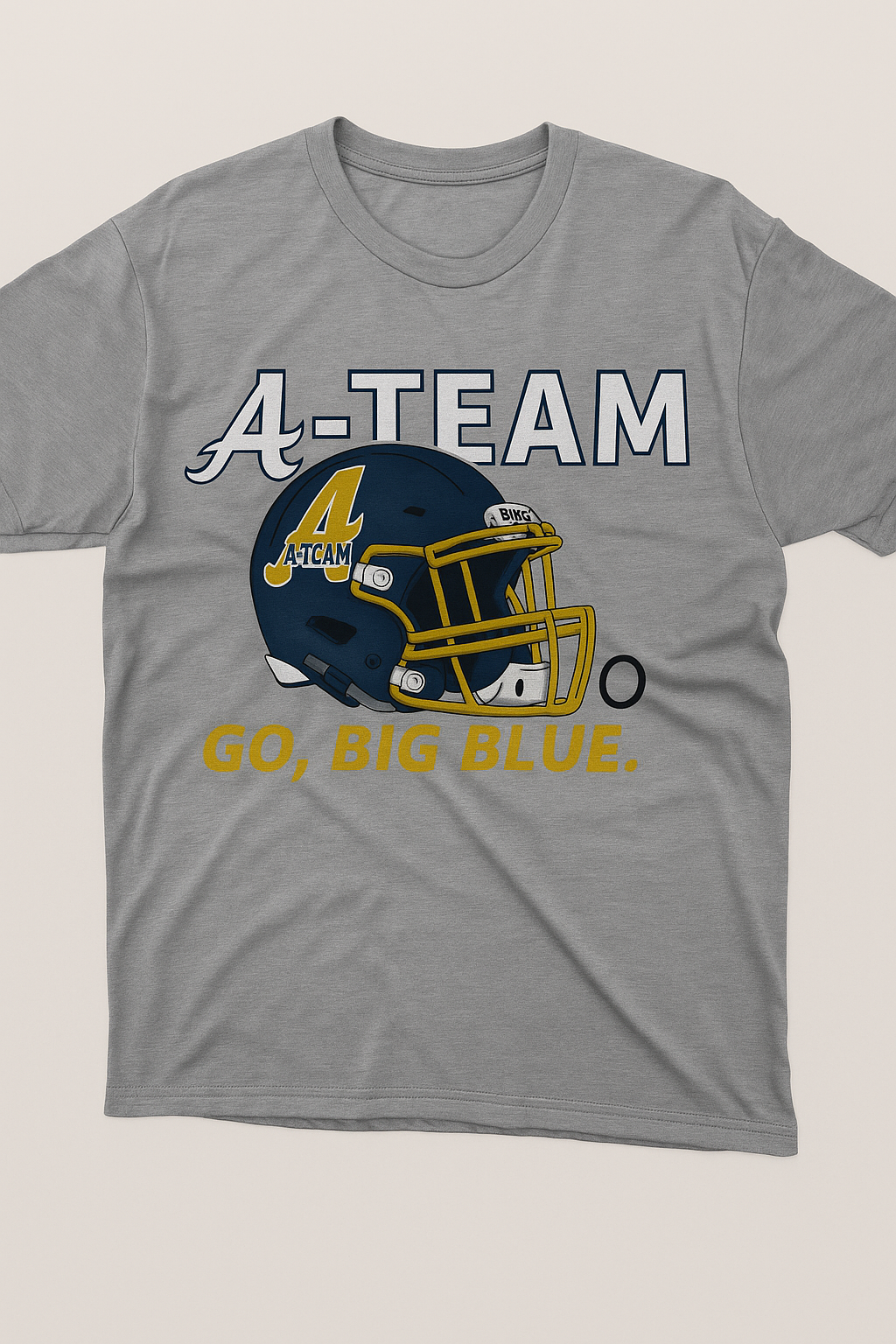 A-TEAM "Go, Big Blue" Heather Gray T-Shirt