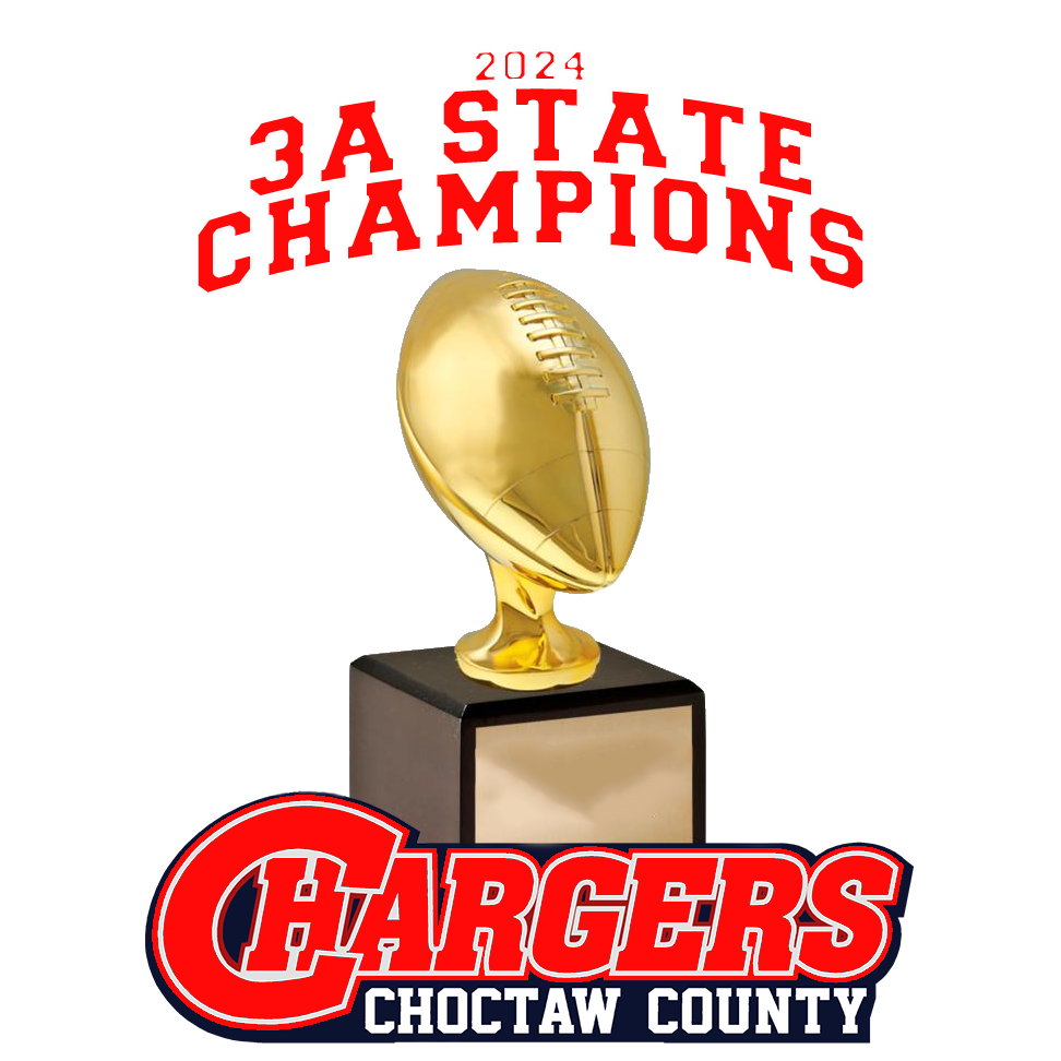 Choctaw County Chargers 3A State Champs Trophy